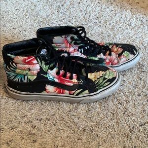 Black Floral Vans (retired design)